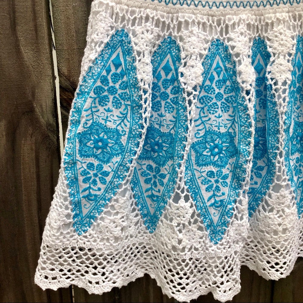 STRAPLESS EMBROIDERED TOP - Picture 3 of 8